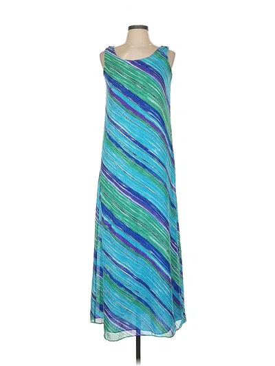Pre-owned Assorted Brands Casual Dress In Blue
