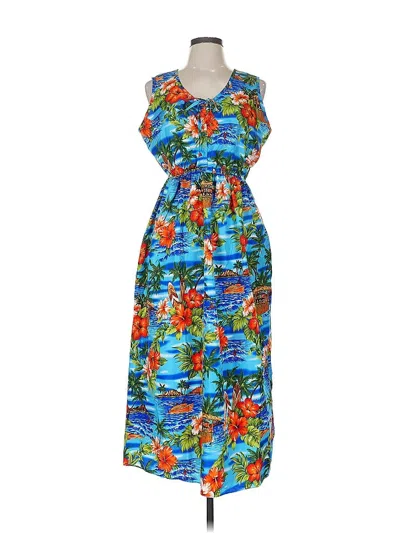 Pre-owned Assorted Brands Casual Dress In Blue