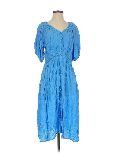 Pre-owned Assorted Brands Casual Dress In Blue