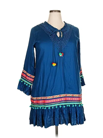 Pre-owned Assorted Brands Casual Dress In Blue