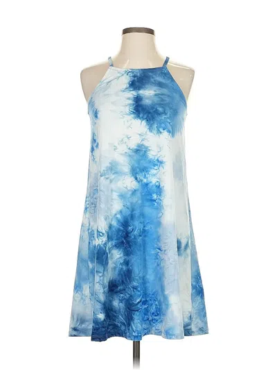 Pre-owned Assorted Brands Casual Dress In Blue