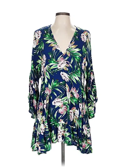 Pre-owned Assorted Brands Casual Dress In Blue