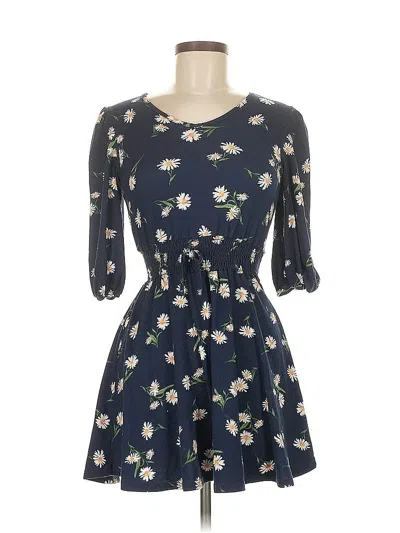 Pre-owned Assorted Brands Casual Dress In Blue