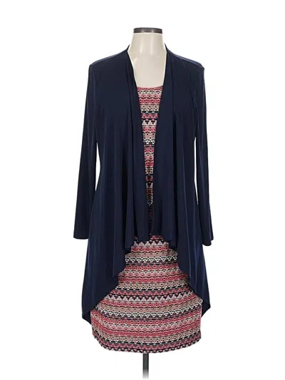 Pre-owned Assorted Brands Casual Dress In Blue