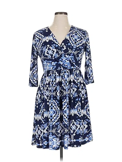 Pre-owned Assorted Brands Casual Dress In Blue