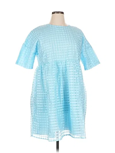 Pre-owned Assorted Brands Casual Dress In Blue