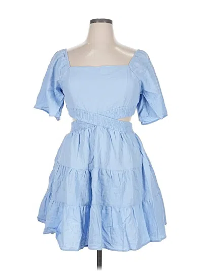 Pre-owned Assorted Brands Casual Dress In Blue