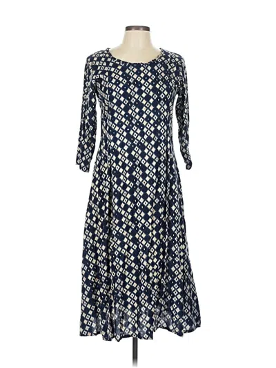 Pre-owned Assorted Brands Casual Dress In Blue