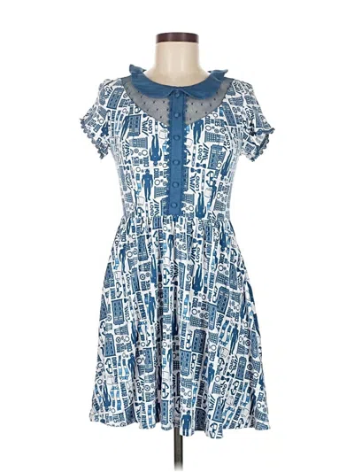 Pre-owned Assorted Brands Casual Dress In Blue