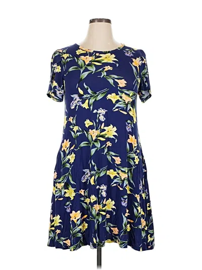 Pre-owned Assorted Brands Casual Dress In Blue