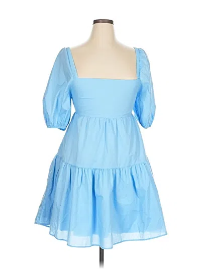 Pre-owned Assorted Brands Casual Dress In Blue