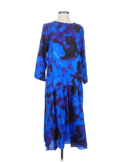 Pre-owned Assorted Brands Casual Dress In Blue