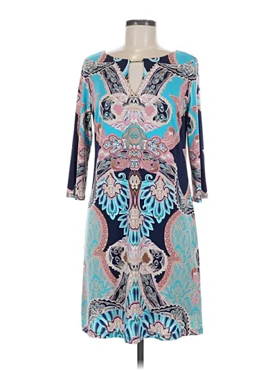 Pre-owned Assorted Brands Casual Dress In Blue