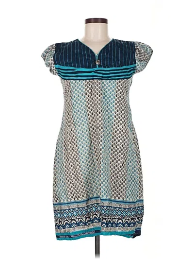 Pre-owned Assorted Brands Casual Dress In Blue