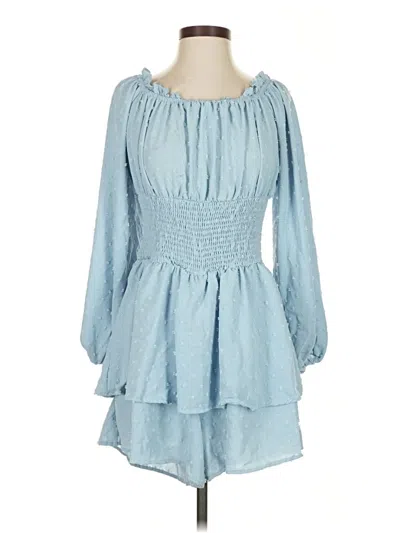 Pre-owned Assorted Brands Casual Dress In Blue