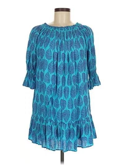 Pre-owned Assorted Brands Casual Dress In Blue