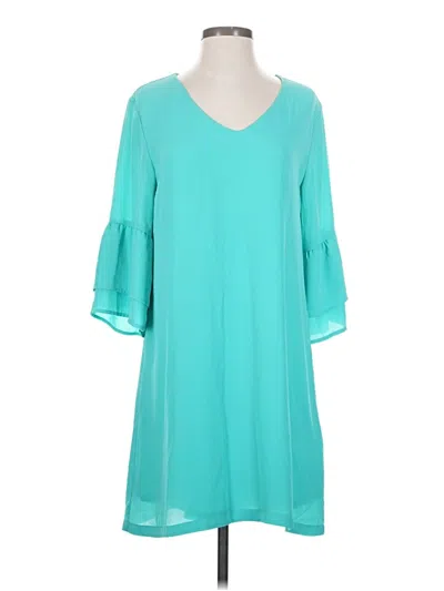 Pre-owned Assorted Brands Casual Dress In Blue