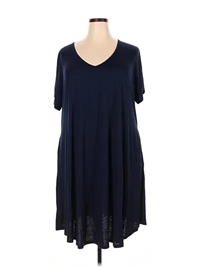 Pre-owned Assorted Brands Casual Dress In Blue