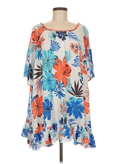 Pre-owned Assorted Brands Casual Dress In Blue