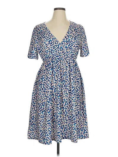 Pre-owned Assorted Brands Casual Dress In Blue