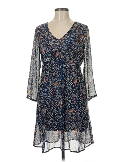 Pre-owned Assorted Brands Casual Dress In Blue