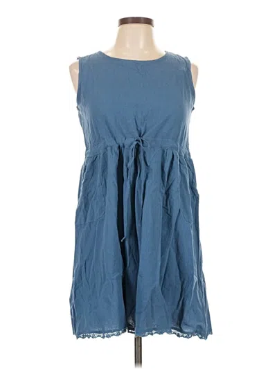 Pre-owned Assorted Brands Casual Dress In Blue