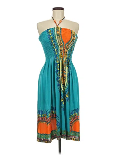 Pre-owned Assorted Brands Casual Dress In Blue