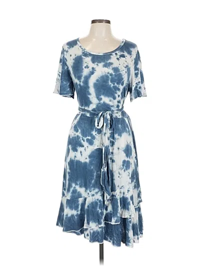 Pre-owned Assorted Brands Casual Dress In Blue