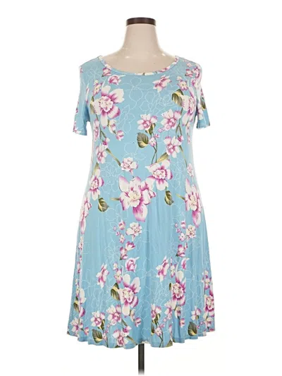 Pre-owned Assorted Brands Casual Dress In Blue