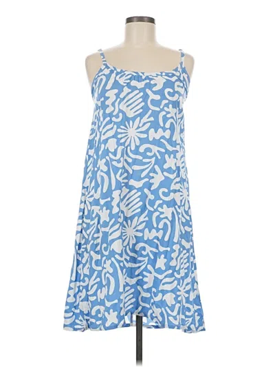 Pre-owned Assorted Brands Casual Dress In Blue
