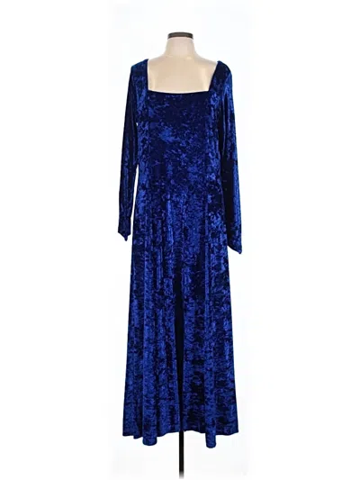 Pre-owned Assorted Brands Casual Dress In Blue