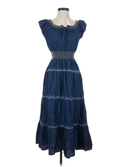 Pre-owned Assorted Brands Casual Dress In Blue