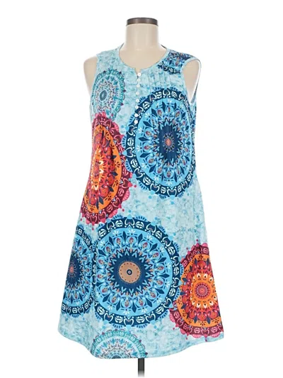 Assorted Brands Casual Dress In Blue