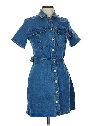 Pre-owned Assorted Brands Casual Dress In Blue