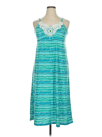 Pre-owned Assorted Brands Casual Dress In Blue