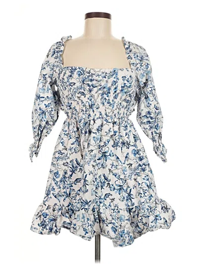 Pre-owned Assorted Brands Casual Dress In Blue