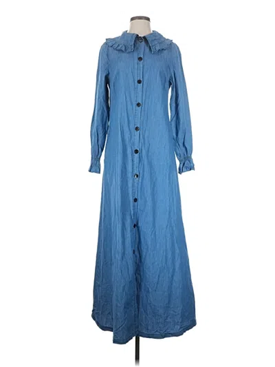 Pre-owned Assorted Brands Casual Dress In Blue