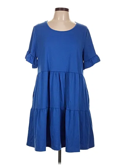 Assorted Brands Casual Dress In Blue