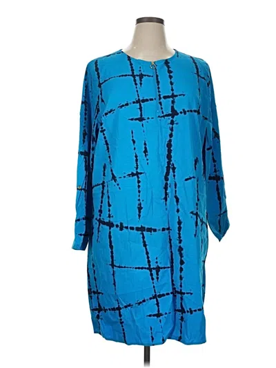 Pre-owned Assorted Brands Casual Dress In Blue