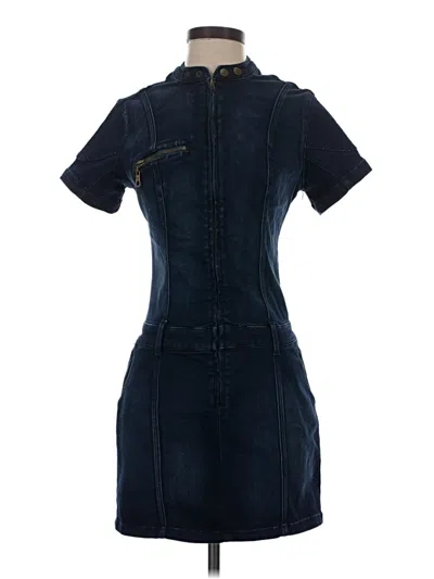 Pre-owned Assorted Brands Casual Dress In Blue