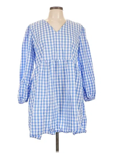 Pre-owned Assorted Brands Casual Dress In Blue