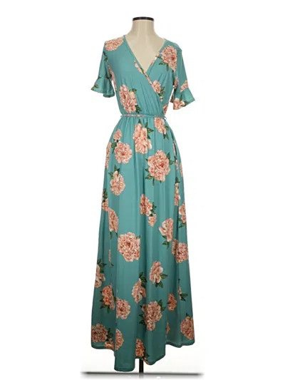 Pre-owned Assorted Brands Casual Dress In Blue