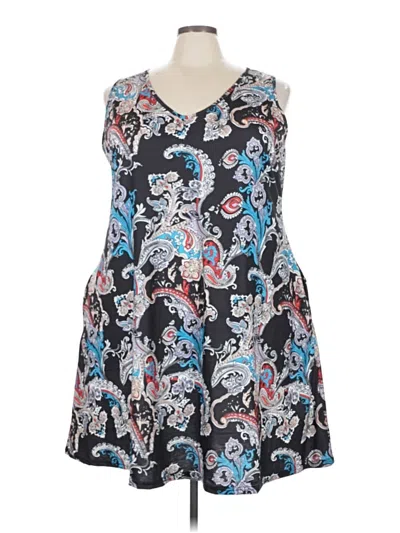 Pre-owned Assorted Brands Casual Dress In Blue