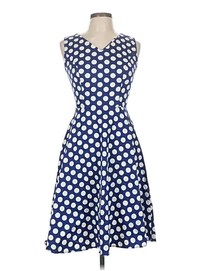 Pre-owned Assorted Brands Casual Dress In Blue