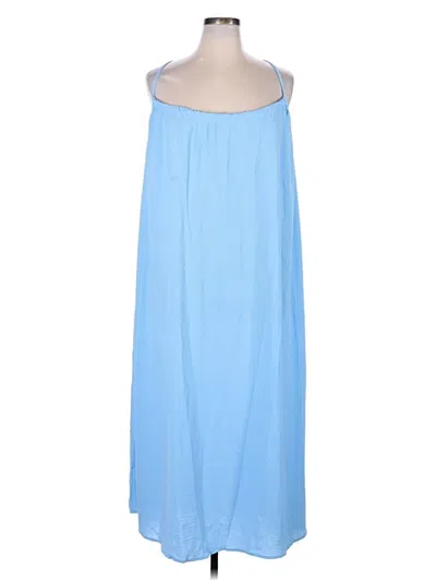Pre-owned Assorted Brands Casual Dress In Blue