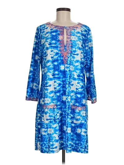 Pre-owned Assorted Brands Casual Dress In Blue