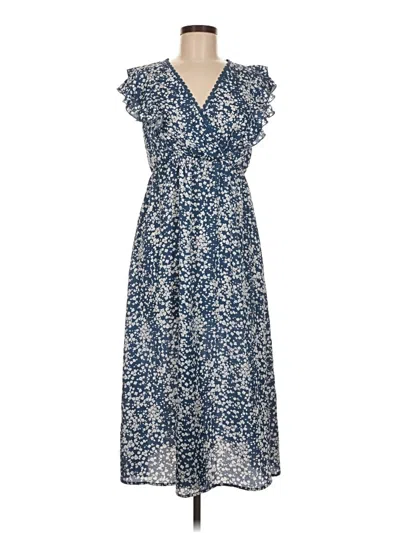 Pre-owned Assorted Brands Casual Dress In Blue