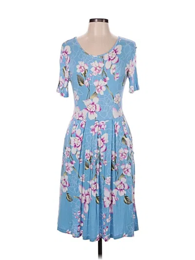 Pre-owned Assorted Brands Casual Dress In Blue