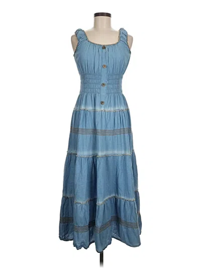 Pre-owned Assorted Brands Casual Dress In Blue