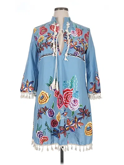 Pre-owned Assorted Brands Casual Dress In Blue